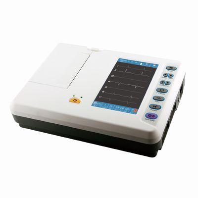 Sechs Kanal-Elektrokardiograph tragbare Ecg-Veterinärmaschine