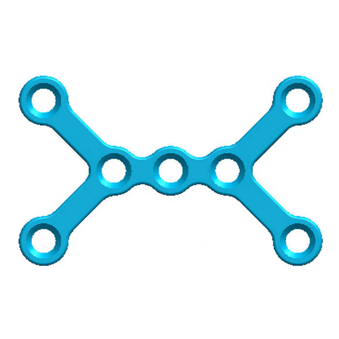 1.5mm CER X formte Gesichts- Platten-Art II orthopädische Platten und Schrauben